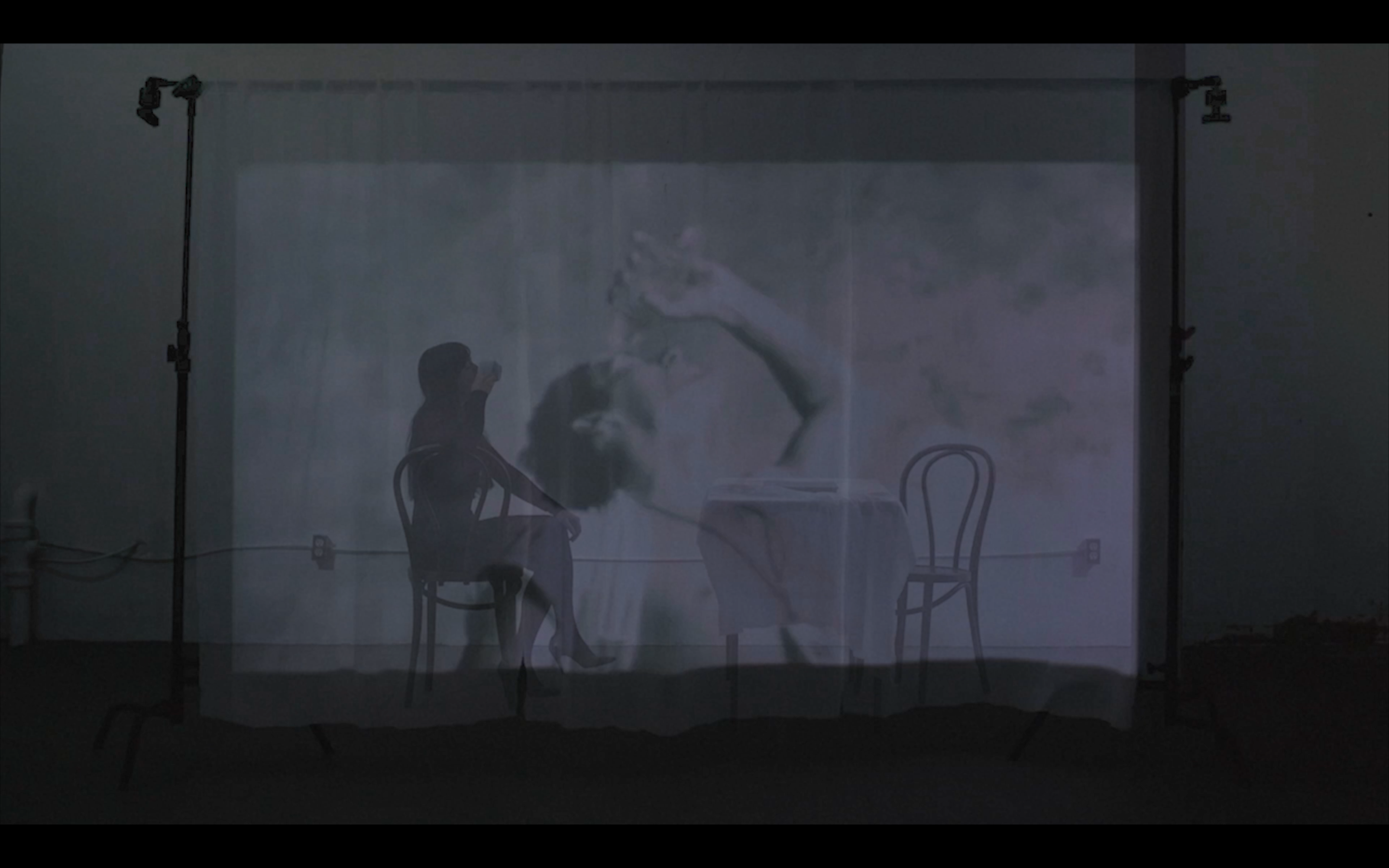 still from the video for "FM Secure" from Sour Cherry Bell by MJ Guider
